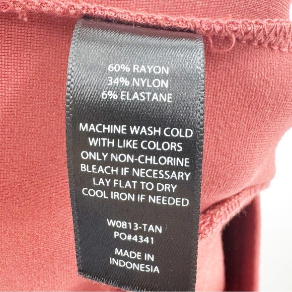 ✅ Betabrand Sassiest Pants Crop Skirt Rust Orange Small Tall - Picture 8 of 8